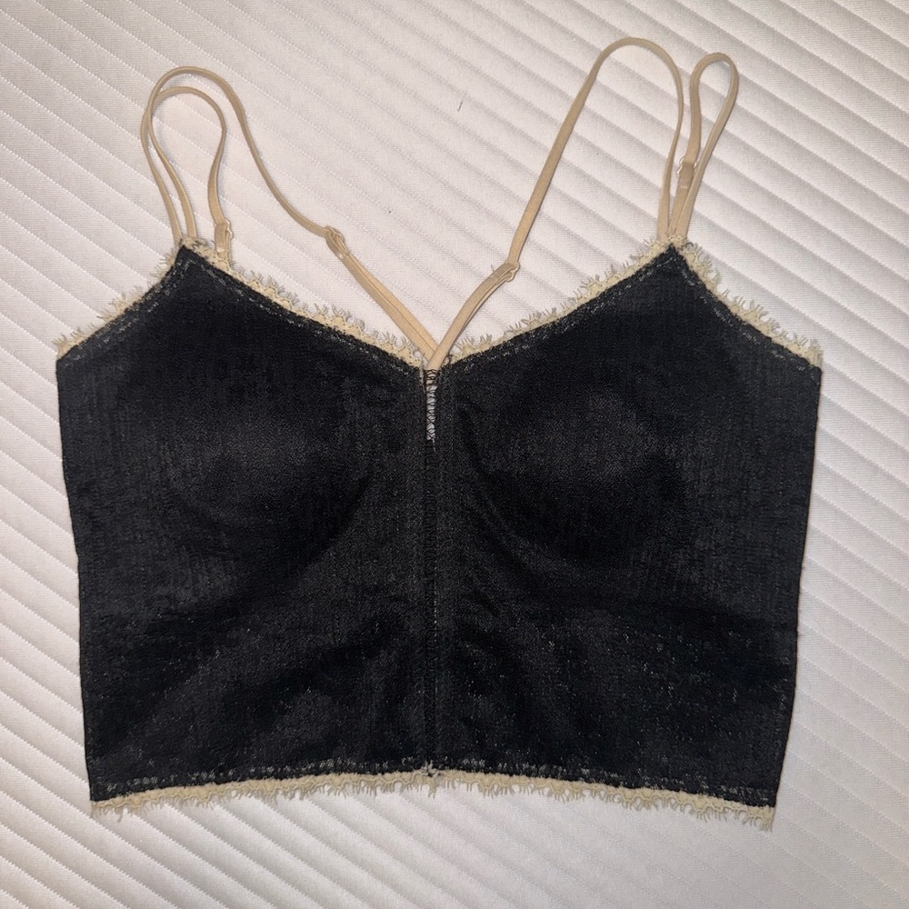 🍉Crop top with built in push-up bra -small🍉